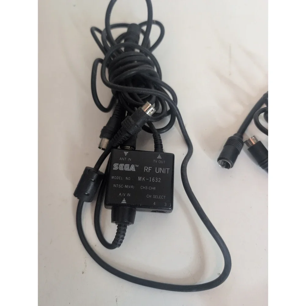 Lot Of 3 Genuine OEM Sega Genesis 9 Pin RF Unit MK-1632 AV Cable Adapter Switch